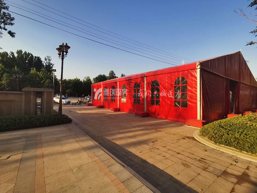 開封篷房租賃像搭積木一樣去搭建篷房