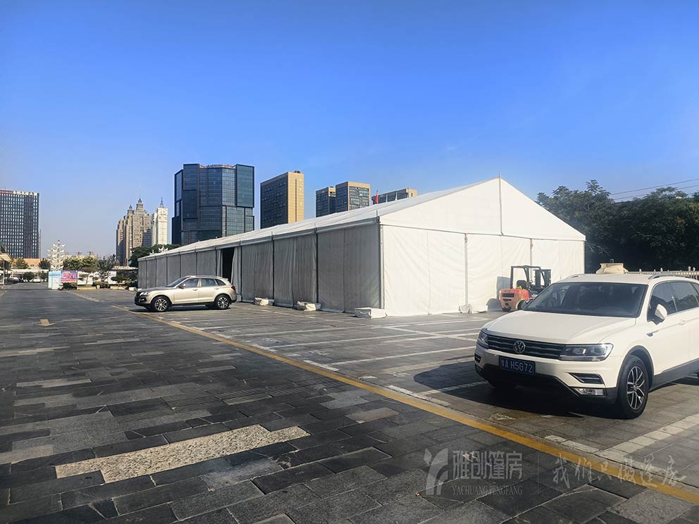鄭州篷房出租搭建箭牌衛(wèi)浴展銷會(huì)促銷篷房