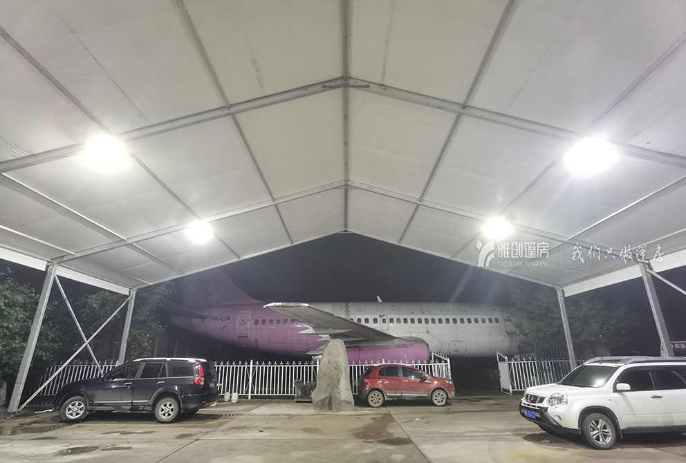 濮陽篷房租賃助力嶂石巖風景區(qū)搭建臨時大篷