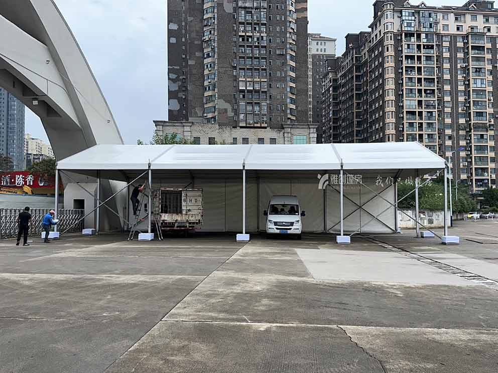 鄭州篷房出租廠家搭建車展篷房—安全停放車輛