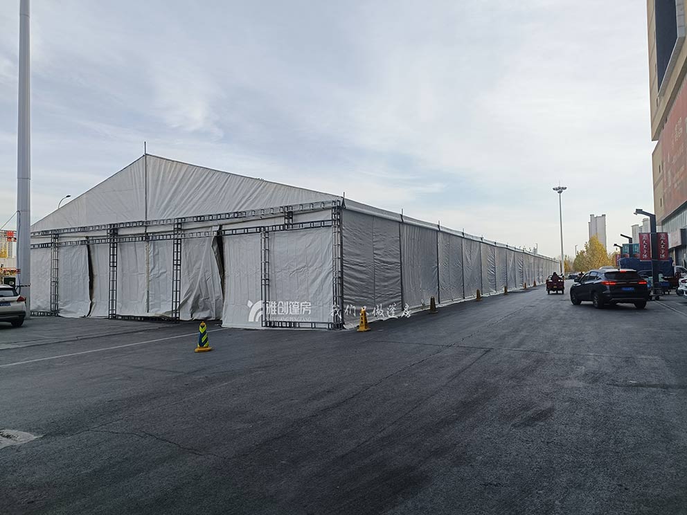鄭州篷房出租公司助力百榮年貨節(jié)搭建大型篷房