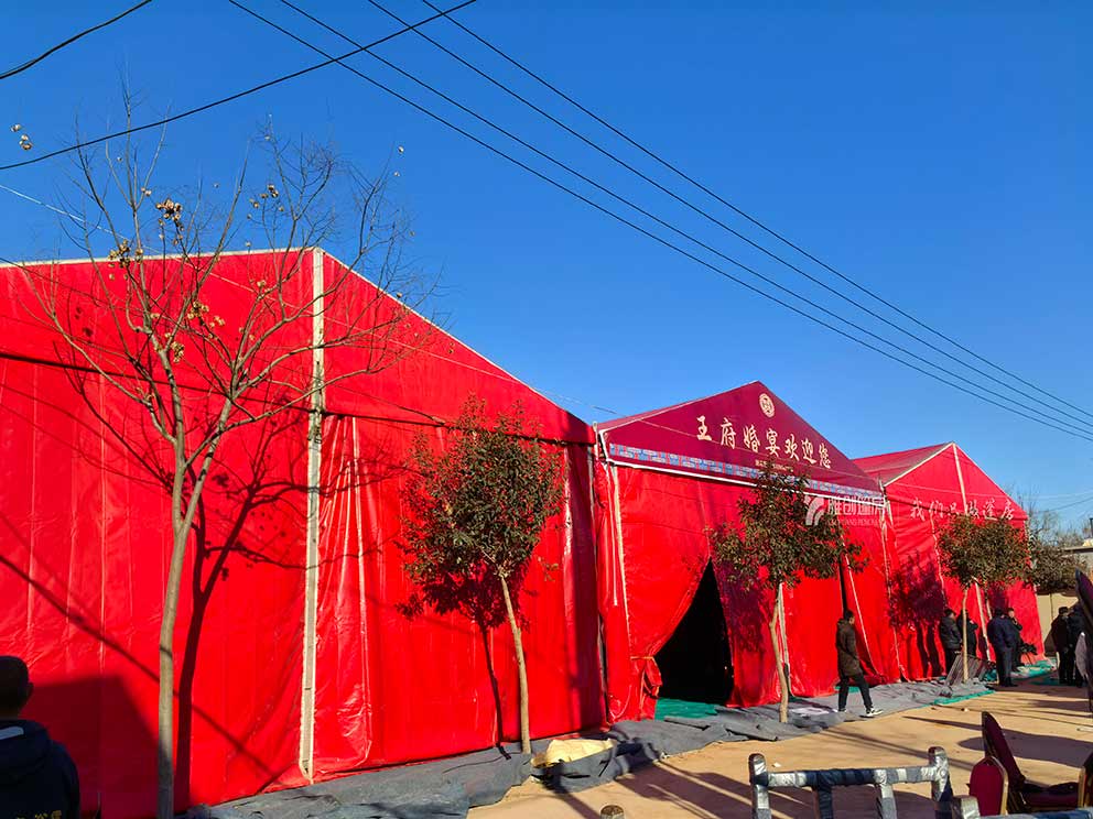 鄭州篷房廠家助力喜慶婚宴搭建完美婚禮篷房租賃