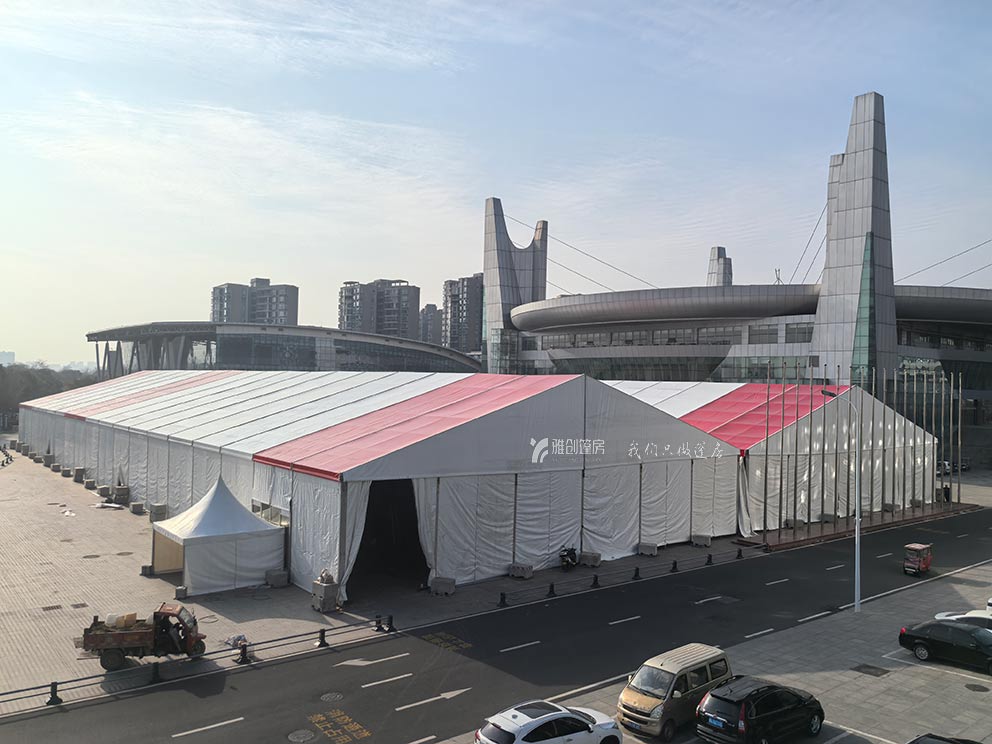 鄭州篷房出租搭建中國(guó)四季家博會(huì)大型展銷會(huì)篷房